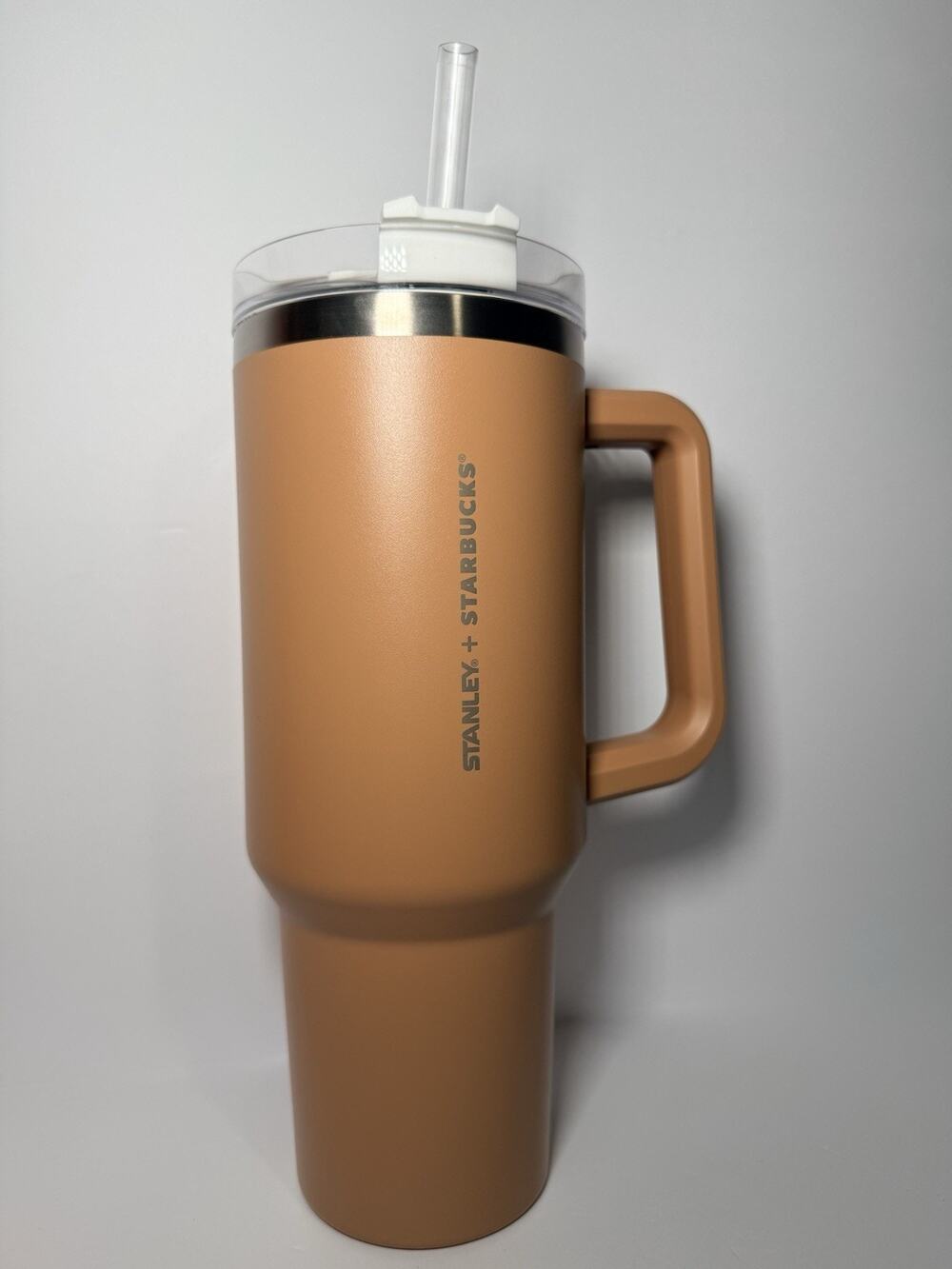 Stanley X Starbucks Philippines CAMEL TAN BROWN 40oz OG Quencher Tumbler NEW HTF